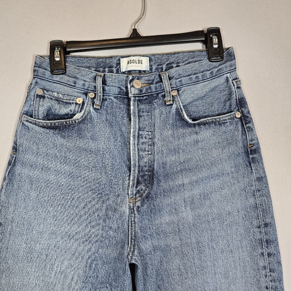 Agolde Women's Straight Leg Jeans - Light Blue - Picture 3 of 16